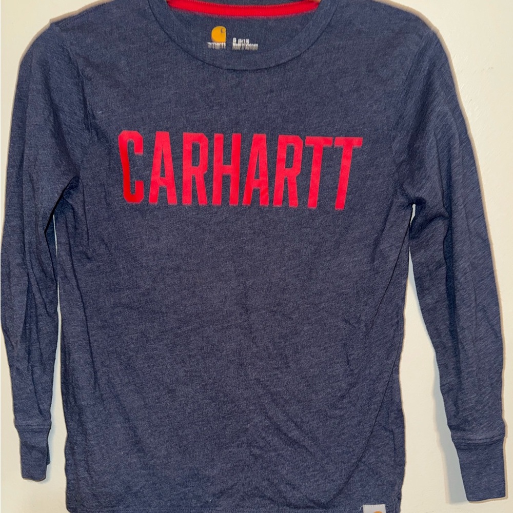Carhartt Kids Navy Long Sleeve Shirt